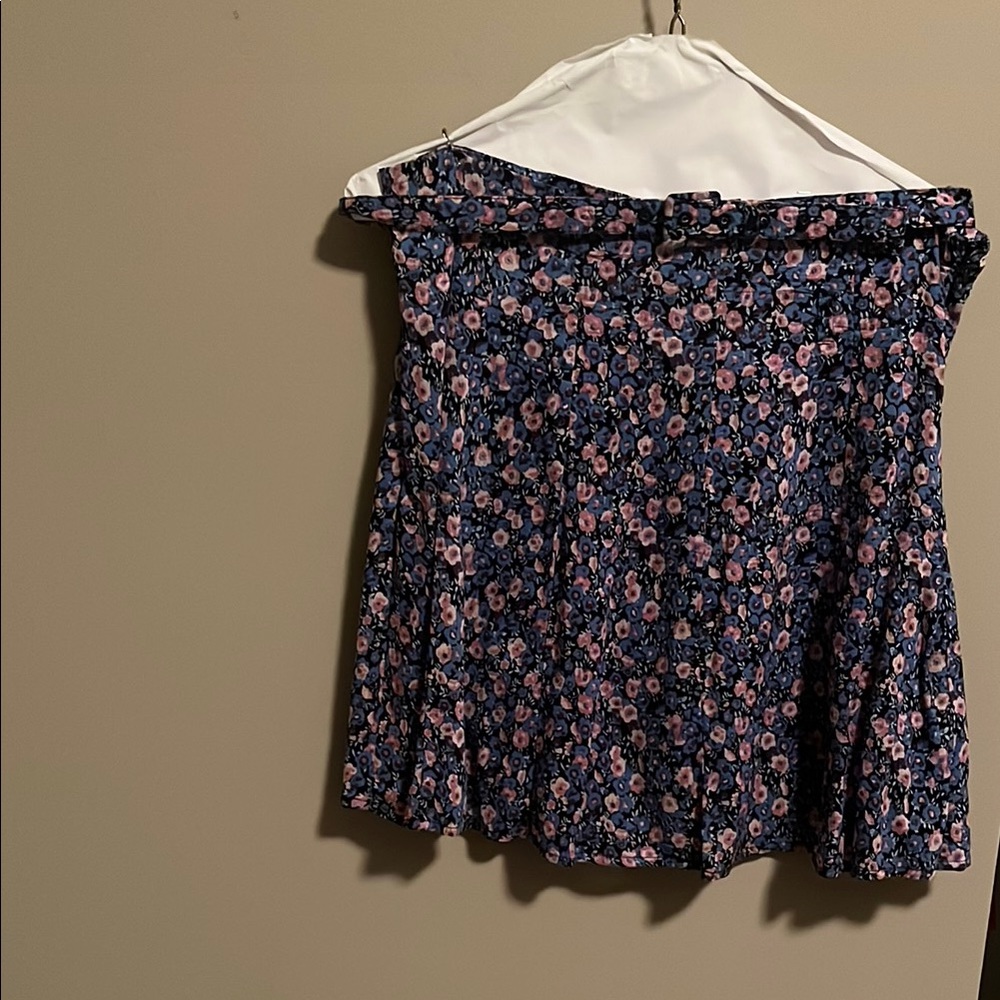 Floral Blue and Pink Skirt